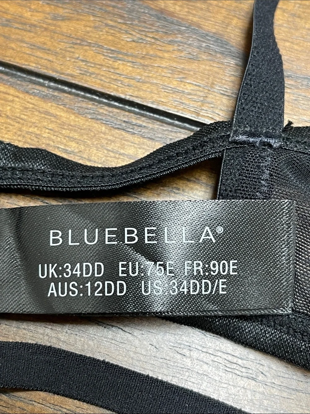 Bluebella Black Sheer Lace Strappy Bra and Thong Set
